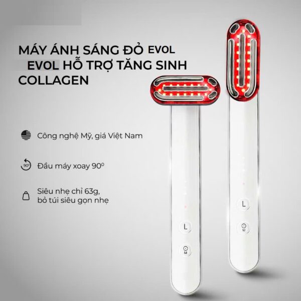 Máy Ánh Sáng Đỏ Tăng Sinh Collagen Evol Red Light Therapy Device 3 IN 1
